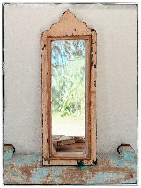 Wooden arch mirrors