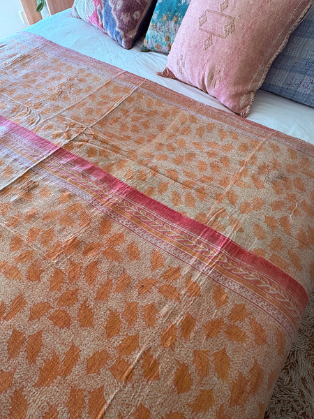 Antique kantha quilt