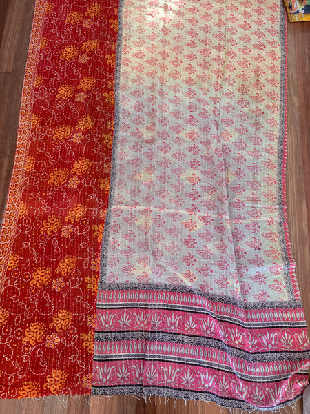 Vintage kantha quilt