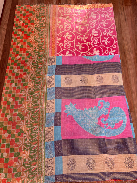 Vintage kantha quilt