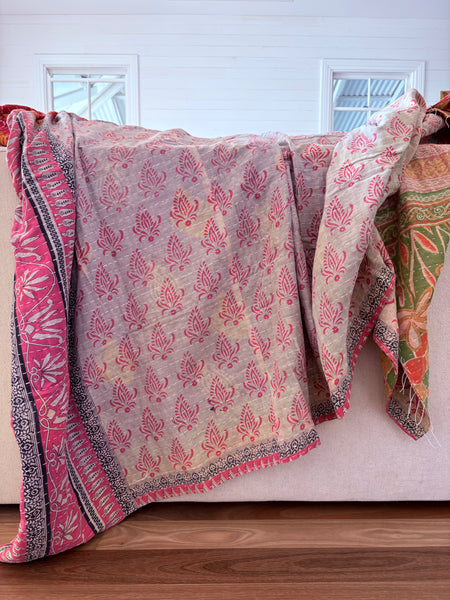 Vintage kantha quilt