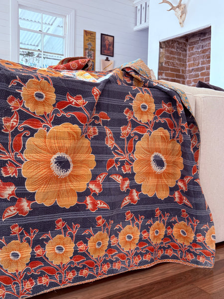 Antique kantha quilt