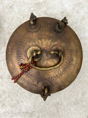 Antique chain box with lock