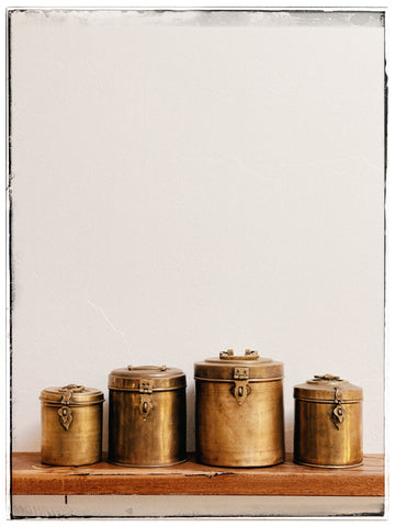 Antique brass bharni