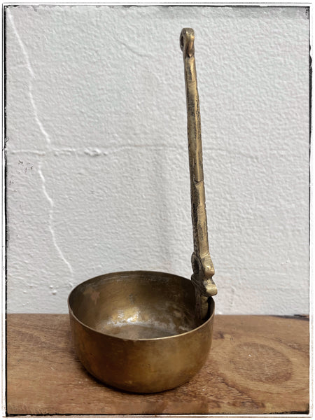 Antique brass ladle