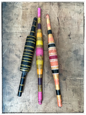 Vintage chapati rolling pins