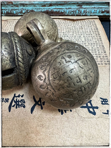 Antique namaste bells