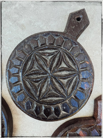 Antique stamps (candle plate)