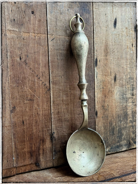Antique brass ladles