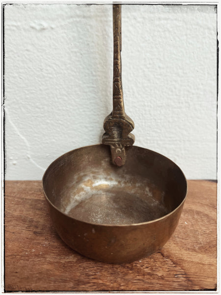 Antique brass ladle