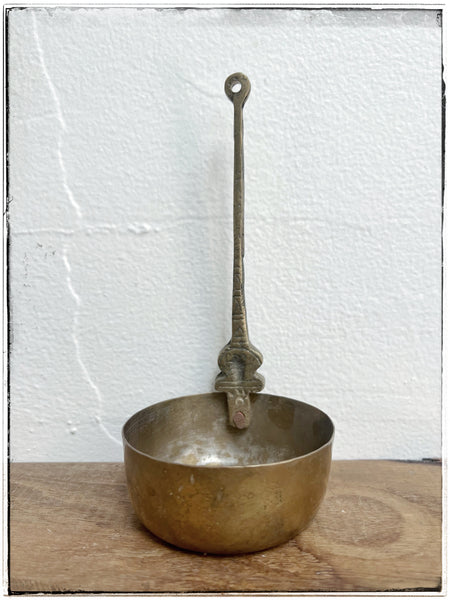 Antique brass ladle