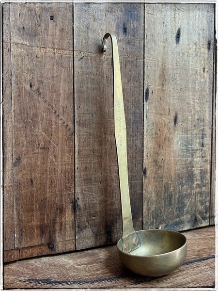 Antique brass ladles