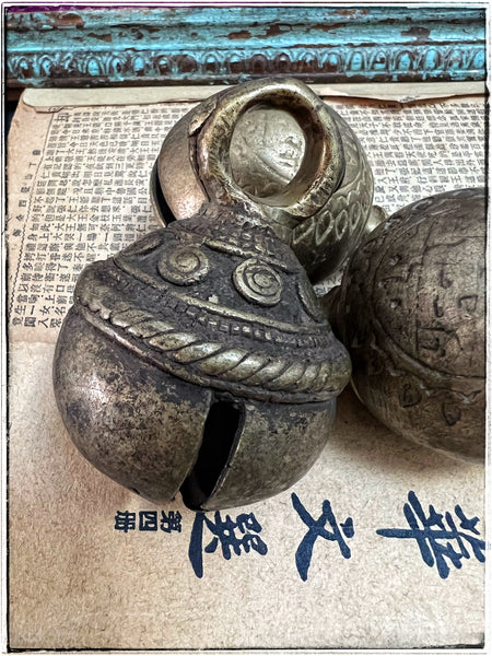 Antique namaste bells