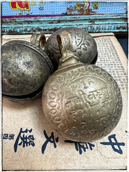 Antique namaste bells