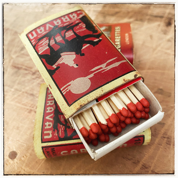 Vintage matchbox covers