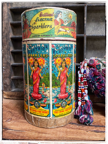 Vintage fireworks containers- Laxmi