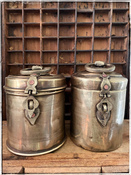Antique brass bharani