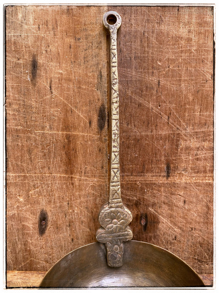 Antique bronze ladle